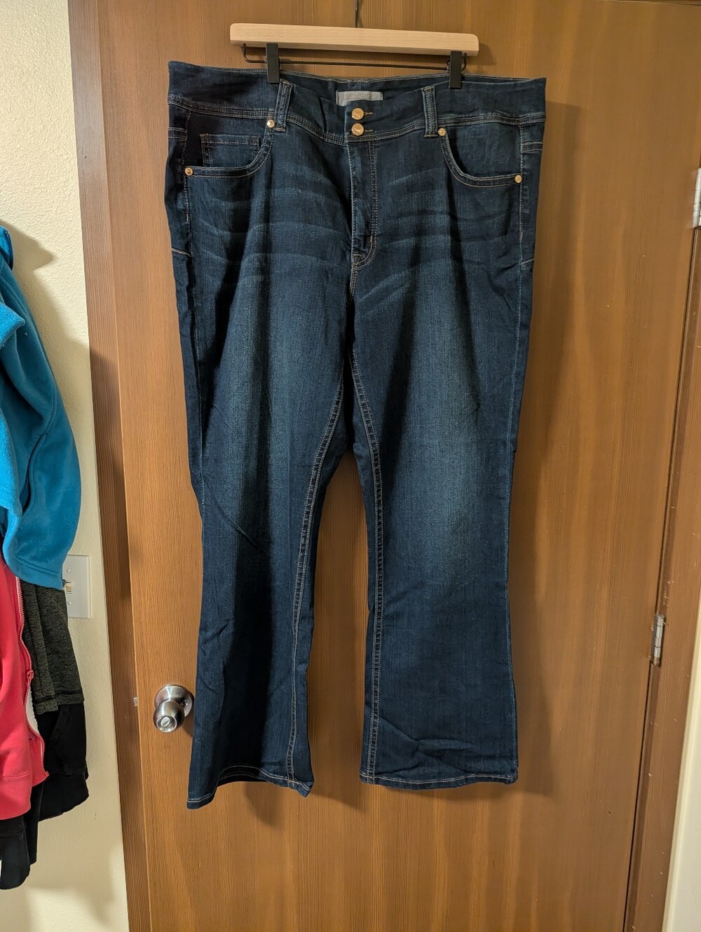 Melissa McCarthy Seven7 Dark Blue Flare Jeans